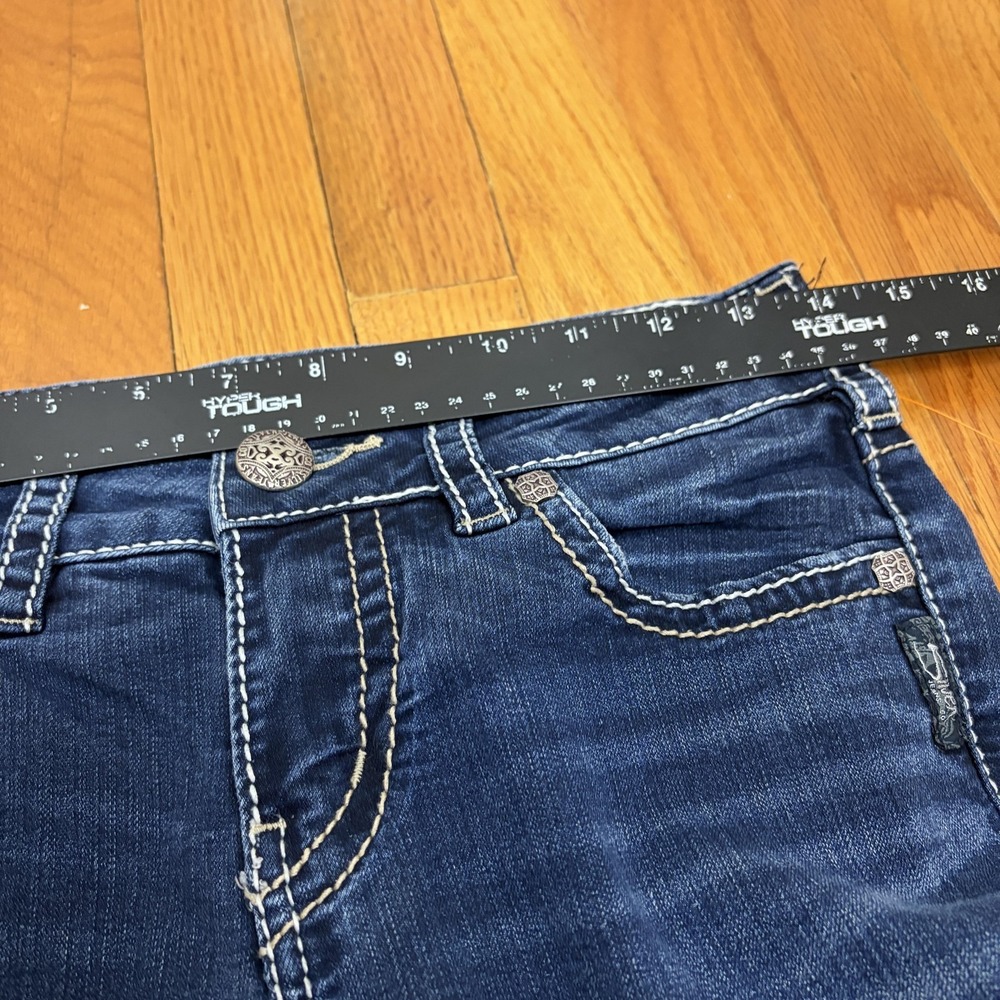 Silver Jeans‎ Co Suki Mid Skinny Jeans Womens 27x31 Blue Super Stretch Denim - Picture 7 of 10
